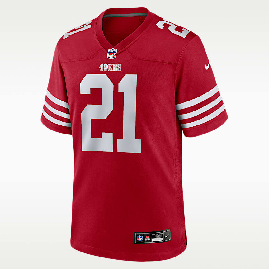 【NIKE・ナイキ】NFL 49ers オンフィールドジャージ San Francisco 49ers Pure Fury Sideline Men's Nike Dri-FIT NFL Long